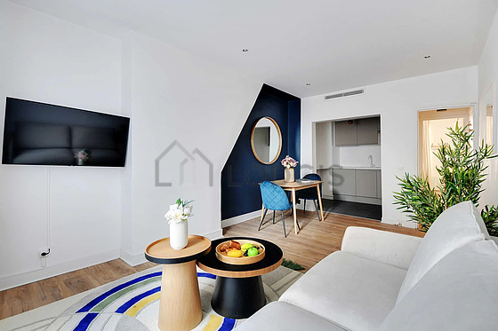 Living room with windows