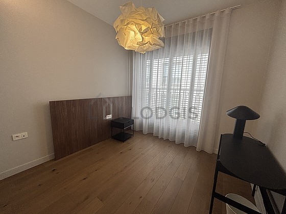 Bedroom with windows