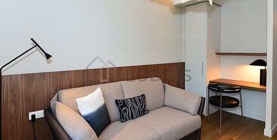 Office furnished with tv