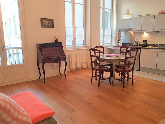 Living room furnished with sofa, 1 chair(s)