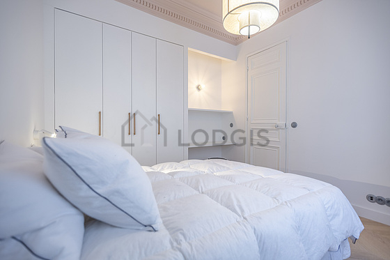 Bedroom with windows