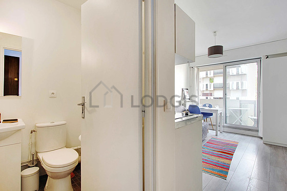Toilets separated from the bathroom