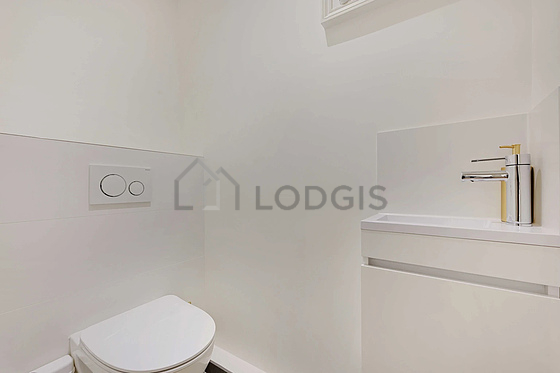 Toilets separated from the bathroom
