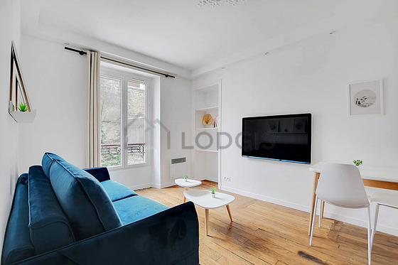 Living room with windows
