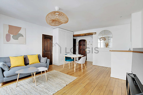 Séjour d'un appartement à Paris