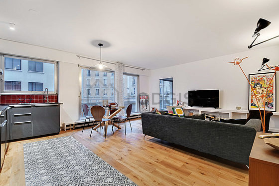 Living room furnished with tv