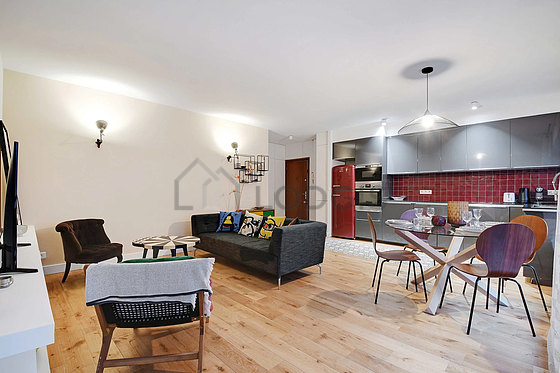 Séjour d'un appartement à Paris