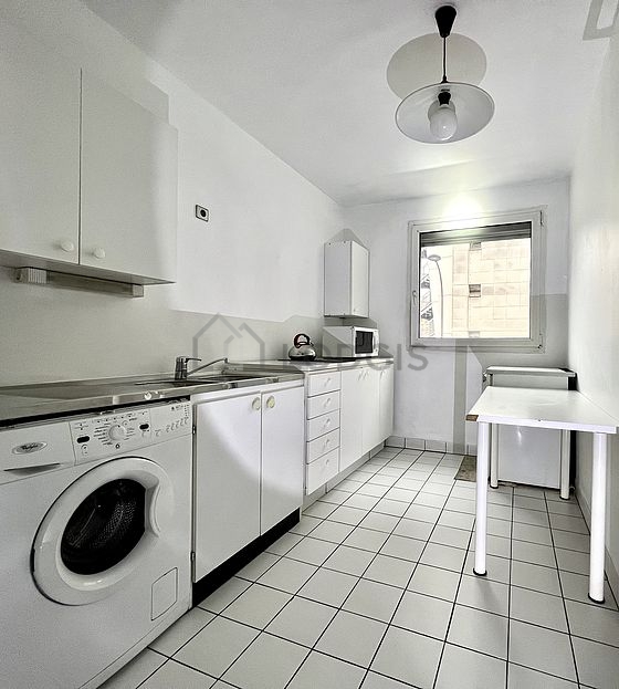 Great kitchen with tile floor
