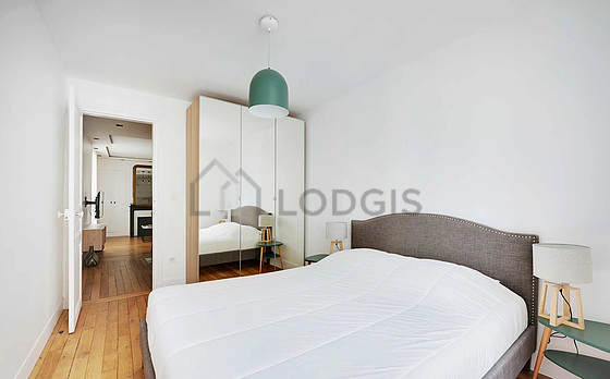 Bedroom with windows