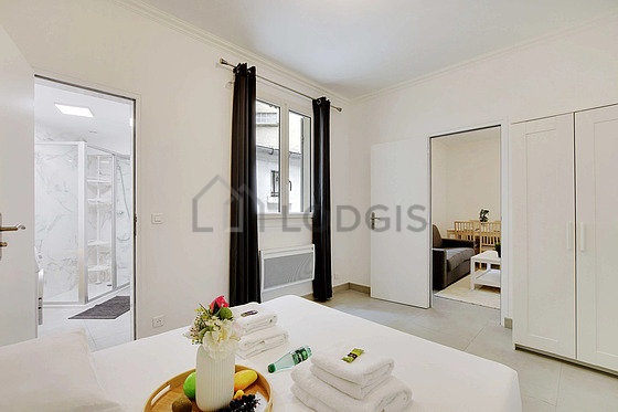 Bedroom with windows