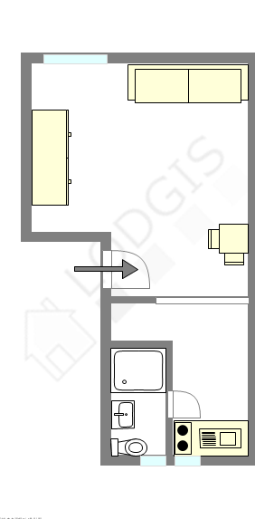 Appartamento Parigi 6° - Piantina interattiva