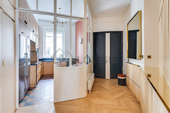 Laundry room equipped with washing machine, dryer