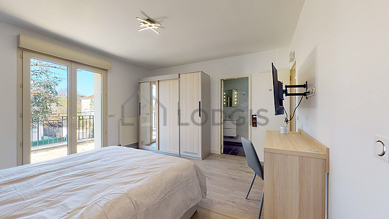 Chambre pour 2 personnes équipée de 1 lit(s) de 140cm