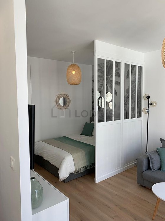 Living room with wooden floor