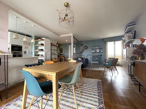 Dining room with double-glazed windows