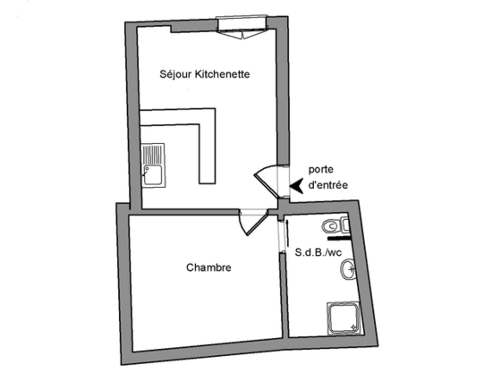 Apartment Montpellier Centre - Interactive plan