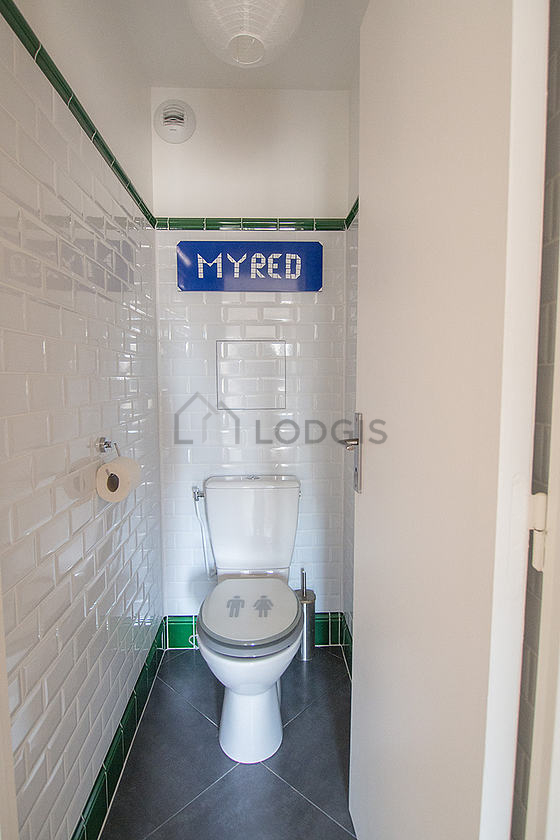 Toilets separated from the bathroom