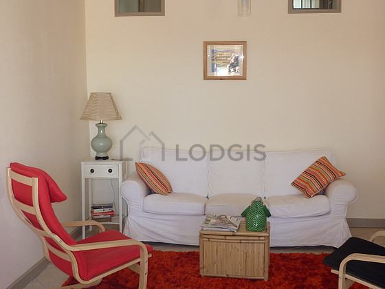 Living room with wooden floor