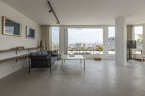 Living room furnished with tv