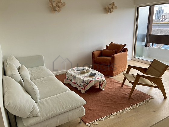 Living room with windows