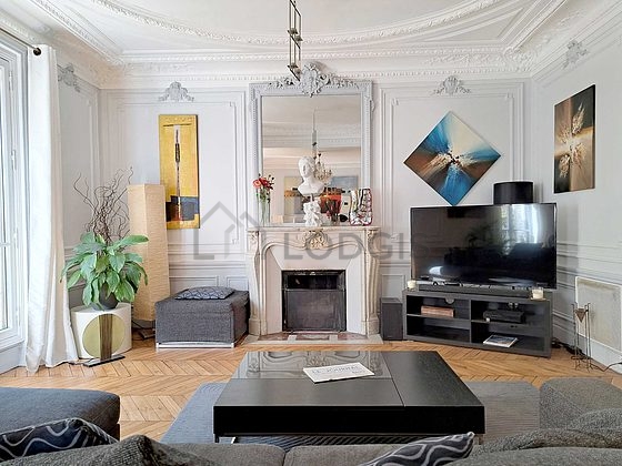 Living room with windows