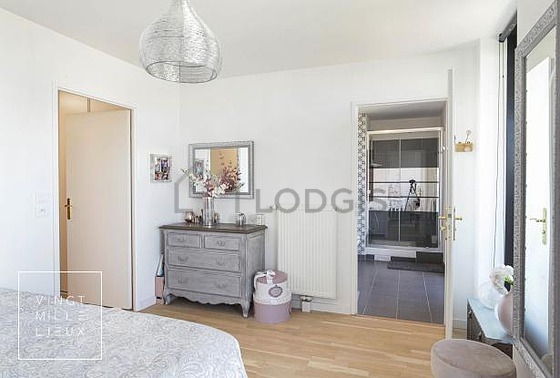Bedroom with windows