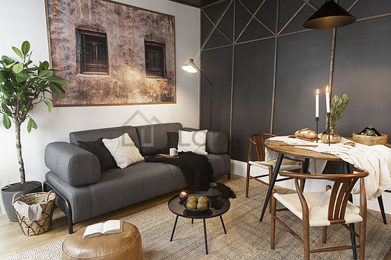 Living room furnished with tv
