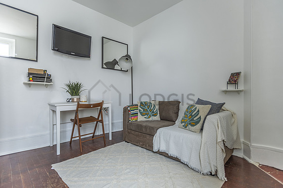 Living room with wooden floor
