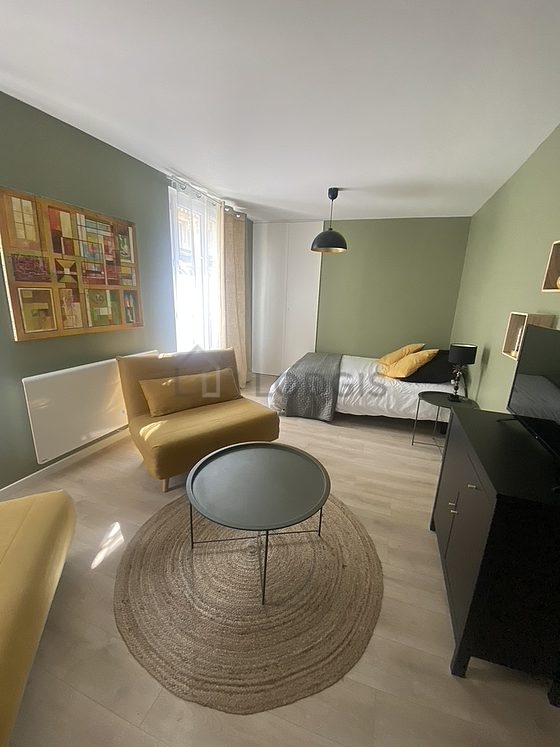 Living room with wooden floor