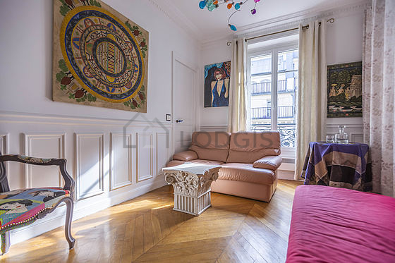 Living room with windows