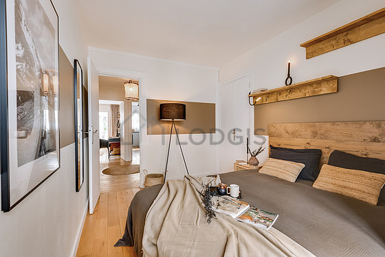 Bedroom with windows