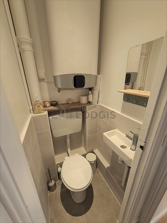 Toilets separated from the bathroom