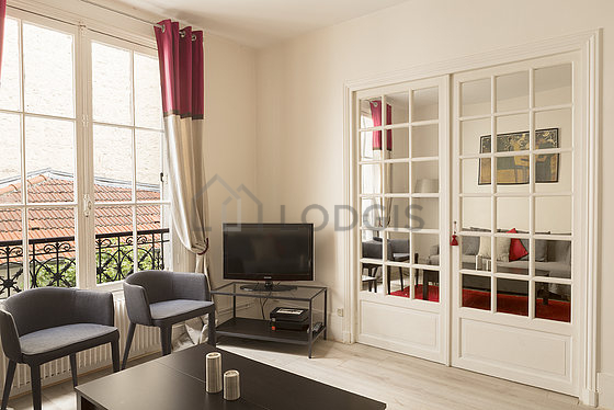 Living room with windows