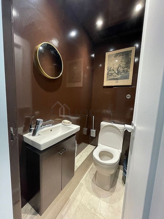 Toilets separated from the bathroom