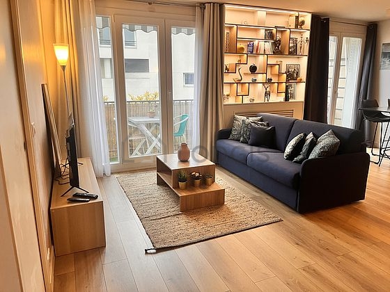 Living room with double-glazed windows