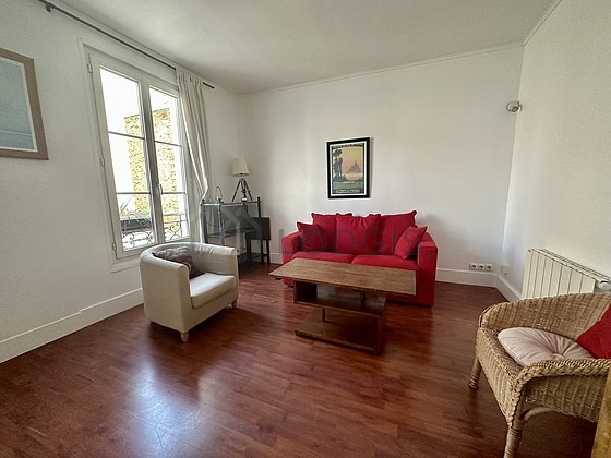 Living room with windows