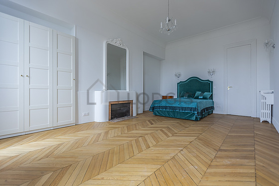 Bedroom with windows