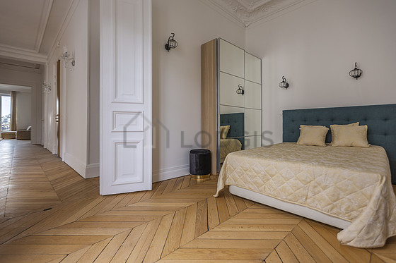 Bedroom with windows