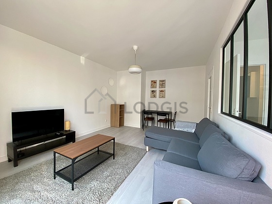 Living room furnished with tv