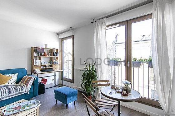 Living room with windows