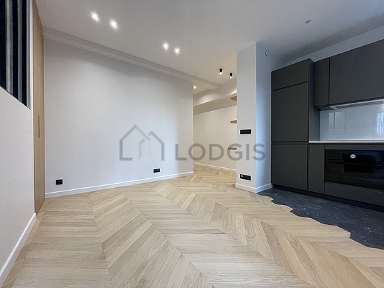 Living room with windows