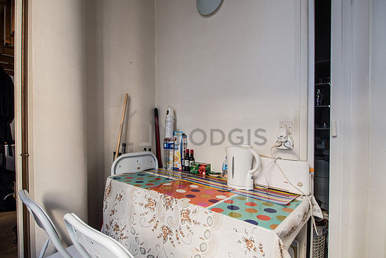 Kitchen with tile floor