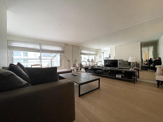 Living room with windows