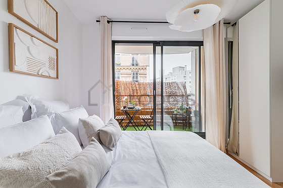 Bedroom with double-glazed windows