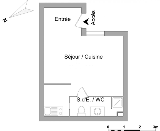 Wohnung Toulouse Centre - Interaktiven Plan