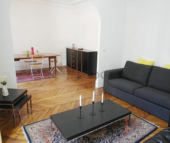 Living room with windows
