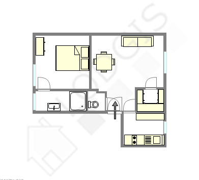 Квартира Париж 7° - Интерактивный план