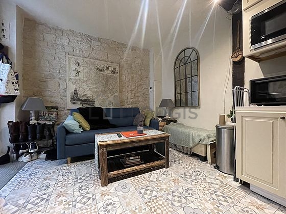 Séjour d'un appartement à Paris