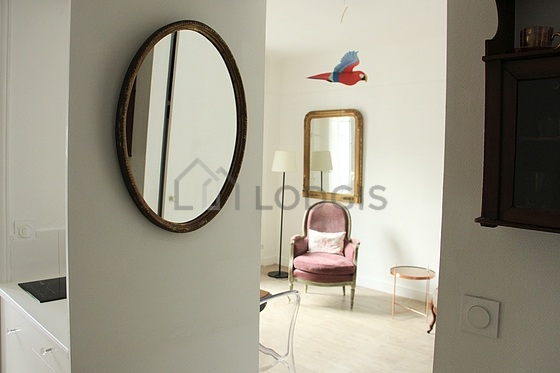 Living room with windows