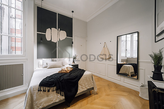 Bedroom with windows